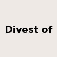 Divest of是什么意思