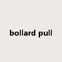 bollard pull是什么意思