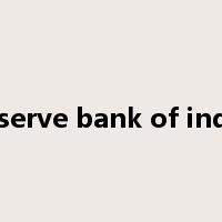 reserve bank of india是什么意思