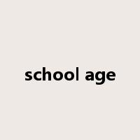school age是什么意思
