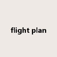 flight plan是什么意思