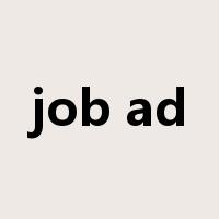 job ad是什么意思