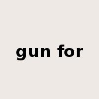 gun for是什么意思