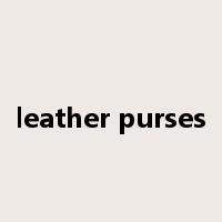 leather purses是什么意思