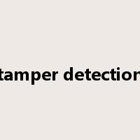 tamper detection是什么意思