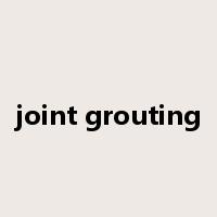 joint grouting是什么意思