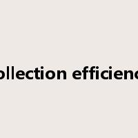 collection efficiency是什么意思