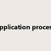 application process是什么意思