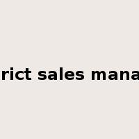 district sales manager是什么意思