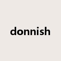 donnish是什么意思