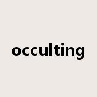 occulting是什么意思