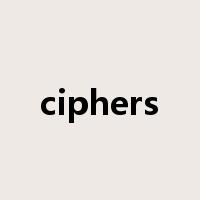 ciphers是什么意思