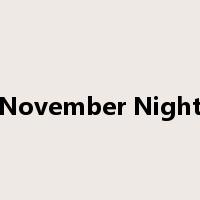November Night是什么意思