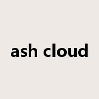 ash cloud是什么意思