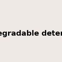 biodegradable detergent是什么意思
