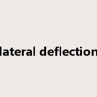 lateral deflection是什么意思