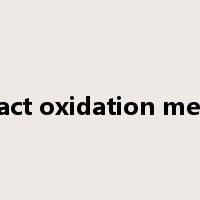 contact oxidation method是什么意思