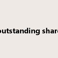 outstanding share是什么意思