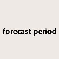 forecast period是什么意思