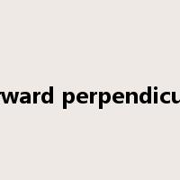 forward perpendicular是什么意思