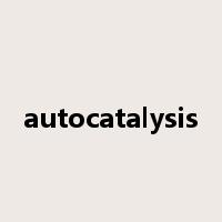 autocatalysis是什么意思