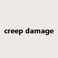 creep damage是什么意思