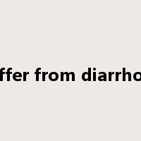 suffer from diarrhoea是什么意思