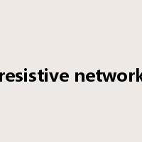 resistive network是什么意思