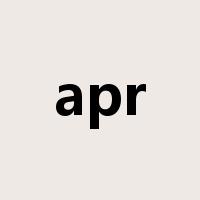 apr是什么意思