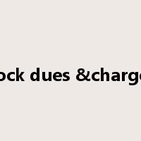 dock dues &charges是什么意思