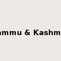 Jammu & Kashmir是什么意思