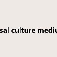 basal culture medium是什么意思