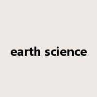 earth science是什么意思