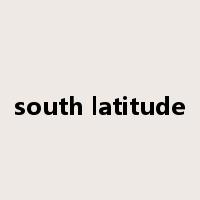south latitude是什么意思