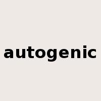 autogenic是什么意思