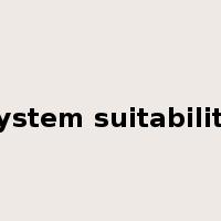 system suitability是什么意思