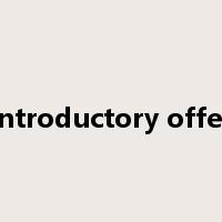 introductory offer是什么意思