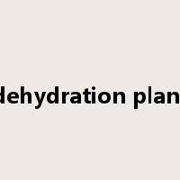 dehydration plant是什么意思