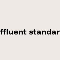 effluent standard是什么意思