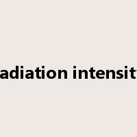 radiation intensity是什么意思