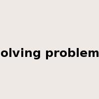 Solving problems是什么意思