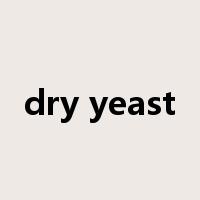 dry yeast是什么意思