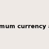 optimum currency area是什么意思
