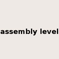 assembly level是什么意思