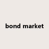 bond market是什么意思