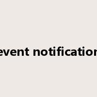 event notification是什么意思