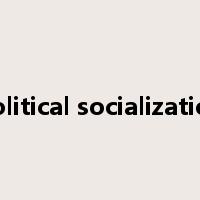 political socialization是什么意思