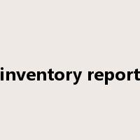 inventory report是什么意思