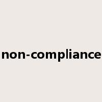 non-compliance是什么意思
