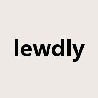lewdly是什么意思